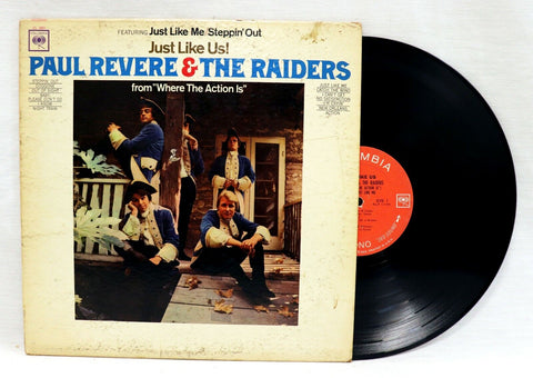 VINTAGE Paul Revere & The Raiders ‎Just Like Us LP Vinyl Record Album CL-2451