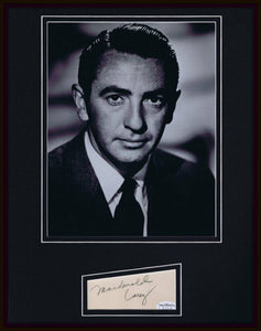 Macdonald Carey Signed Framed 11x14 Photo Display JSA Days of Our Lives 