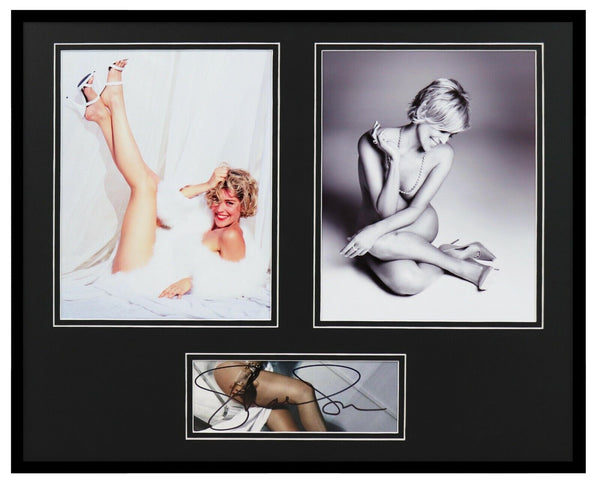 Sharon Stone Signed Framed 16x20 Heels Photo Set JSA Basic Instinct Casino