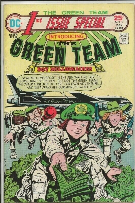 First Issue Special #2 Vintage 1975 DC Comics Green Team Boy Billionaires