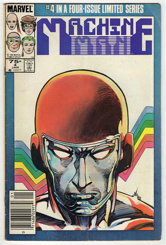 Machine Man #4 ORIGINAL Vintage 1985 Marvel Comics 