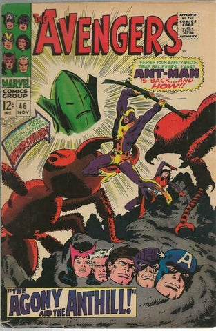 Avengers #46 ORIGINAL Vintage 1967 Marvel Comics Ant Man Returns