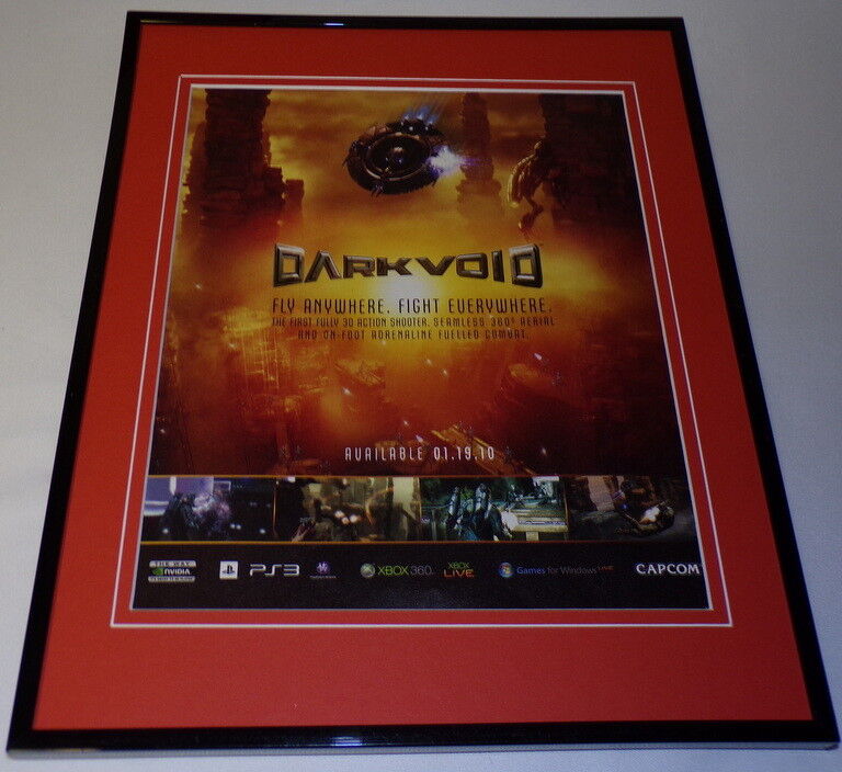 Darkvoid 2010 XBox PS3 Framed 11x14 ORIGINAL Advertisement