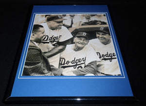 1963 Los Angeles Dodgers Framed 11x14 Photo Display Roy Campanella Duke Snider