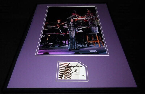 Natalie Cole Signed Framed 16x20 Photo Poster Display 