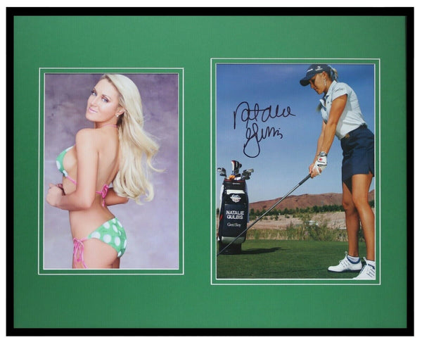 Natalie Gulbis Signed Framed 16x20 Bodypaint Photo Set