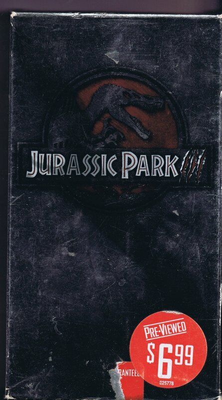 Jurassic Park III (2001) VINTAGE VHS Cassette 