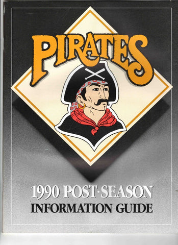 VINTAGE 1990 Pittsburgh Pirates Postseason Information Guide