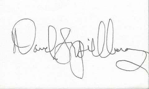 David Spielberg Signed 3x5 Index Card 