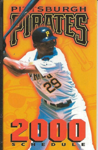 ORIGINAL Vintage 2000 Pittsburgh Pirates Pocket Schedule Last @ Three Rivers 