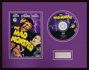 Anne Nagel Signed Framed 11x14 Mad Monster DVD & Photo Display JSA