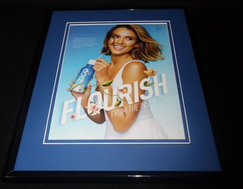 Jessica Alba 2015 Zico Coconut Water Framed 11x14 ORIGINAL Advertisement