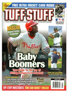 VINTAGE Mar 2006 Tuff Stuff Magazine Ryan Howard Phillies