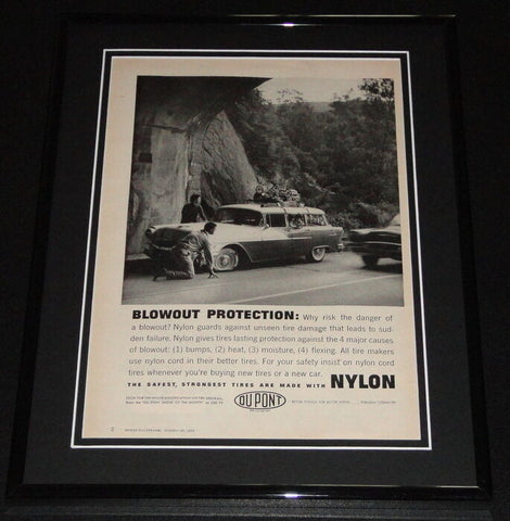 1958 Dupont Nylon Guards 11x14 Framed ORIGINAL Vintage Advertisement