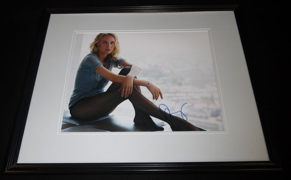 Diane Kruger Signed Framed 11x14 Stockings Photo Troy The Bridge