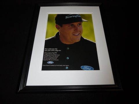 Phil Mickelson 2003 Ford Motors Framed 11x14 ORIGINAL Vintage Advertisement