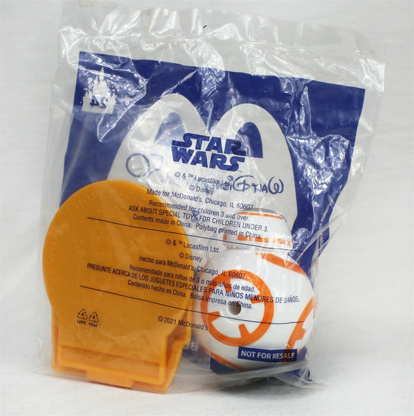 VINTAGE SEALED 2021 McDonald's Star Wars BB-8 Action Figure