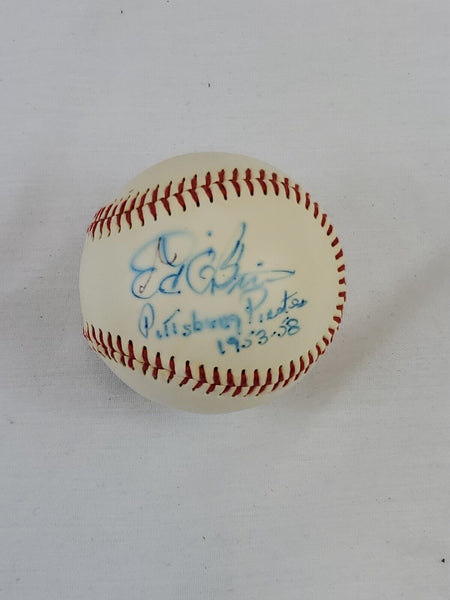 Johnny & Ed O'Brien Dual Signed Baseball Pittsburgh Pirates