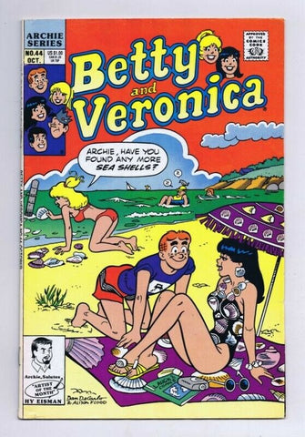 Betty and Veronica #44 ORIGINAL Vintage 1991 Archie Comics GGA Swimsuit