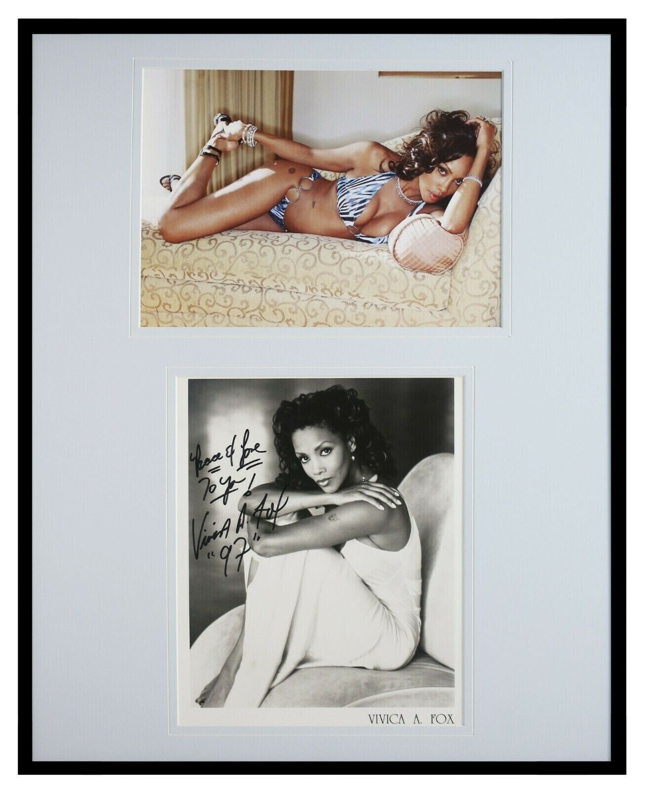 Vivica A Fox Signed Framed 16x20 Photo Set JSA