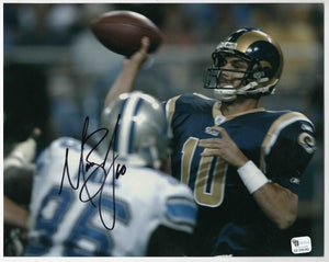 Marc Bulger Signed 8x10 Photo Rams West Virginia