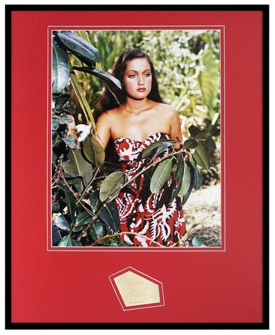 Dorothy Lamour Signed Framed 16x20 Photo Display JSA