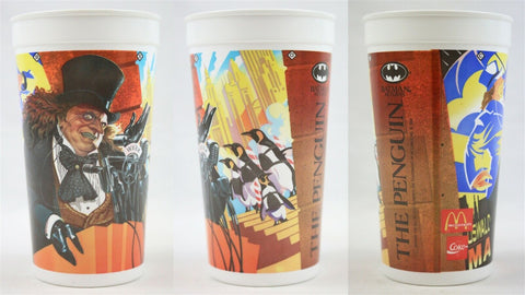 VINTAGE 1992 McDonald's / Coca Cola Batman Returns Penguin D Devito Plastic Cup