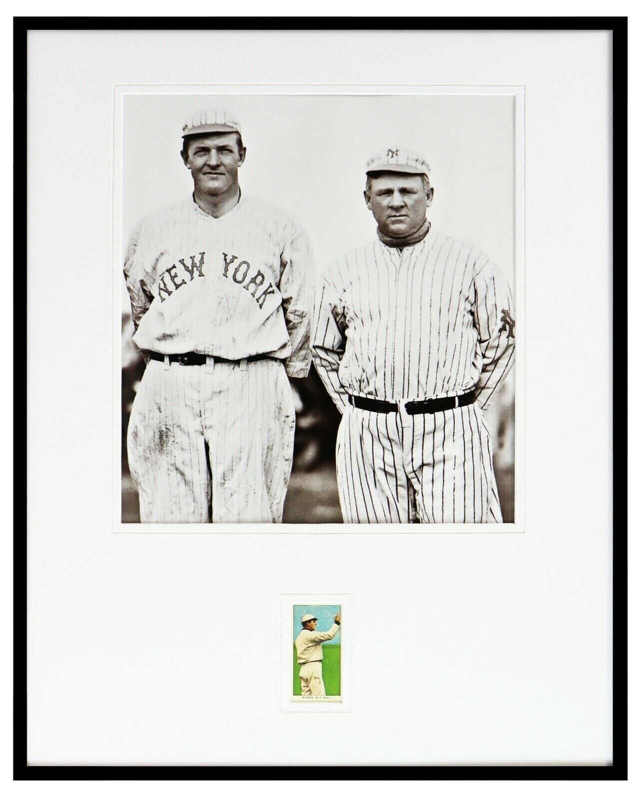 John McGraw 16x20 Framed 1909-11 T206 Reprint Card & Photo Display Yankees