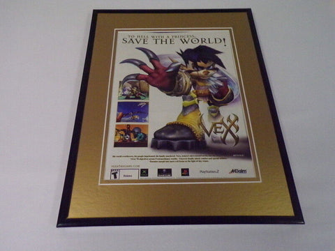 Vex 2003 PS2 XBox 11x14 Framed ORIGINAL Vintage Advertisement