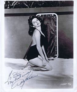 Abbe Lane Signed Vintage 8x10 Swimsuit Photo  