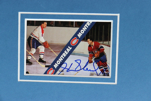 Henri Richard Signed Framed 16x20 Photo Display Canadiens