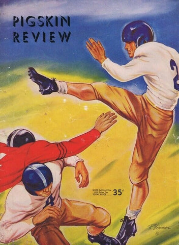 ORIGINAL Vintage Oct 9 1948 USC vs Rice Football Program (Scored)