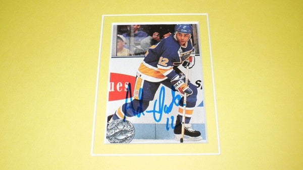 Adam Oates Signed Framed 11x17 ORIGINAL 1992 Fleer Ultra Advertising Display