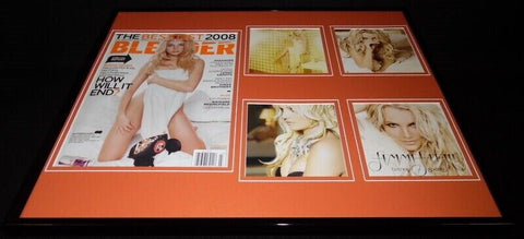 Britney Spears 16x20 Framed 2008 Blender Magazine Cover & Femme Fatale Photo Set