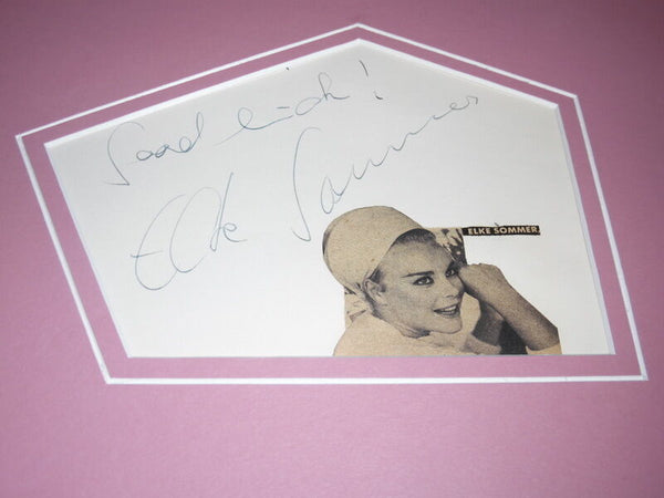 Elke Sommer Signed Framed 16x20 Photo Display 