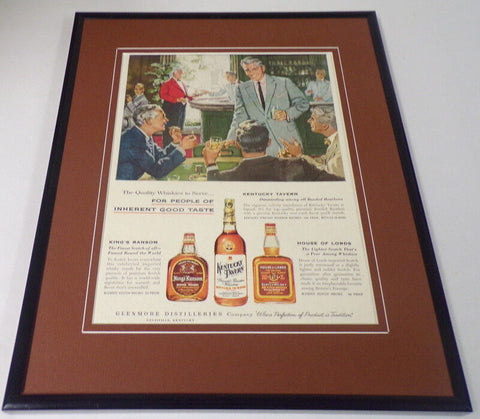 1956 Kentucky Tavern Whiskey Framed 11x14 ORIGINAL Vintage Advertisement 