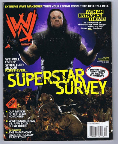 ORIGINAL Vintage December 2009 WWE Magazine Undertaker 