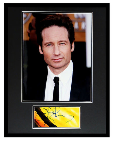 David Duchovny Signed Framed 16x20 Photo Display X-Files