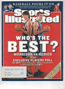 Mar 6 2006 Sports Illustrated Magazine Adam Morrison JJ Redick