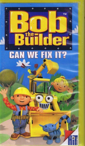 VINTAGE Bob the Builder Can We Fix It? VHS Cassette  