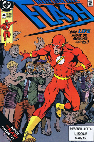 Flash #44 ORIGINAL Vintage 1990 DC Comics 