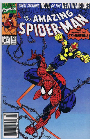 Amazing Spiderman #352 ORIGINAL Vintage 1991 Marvel Comics Nova