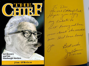 Jim O'Brien Signed Hardcover Book Art Rooney the Chief