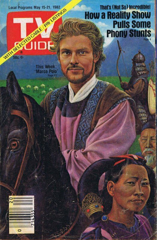 ORIGINAL Vintage May 15 1982 TV Guide Magazine No Label Marco Polo