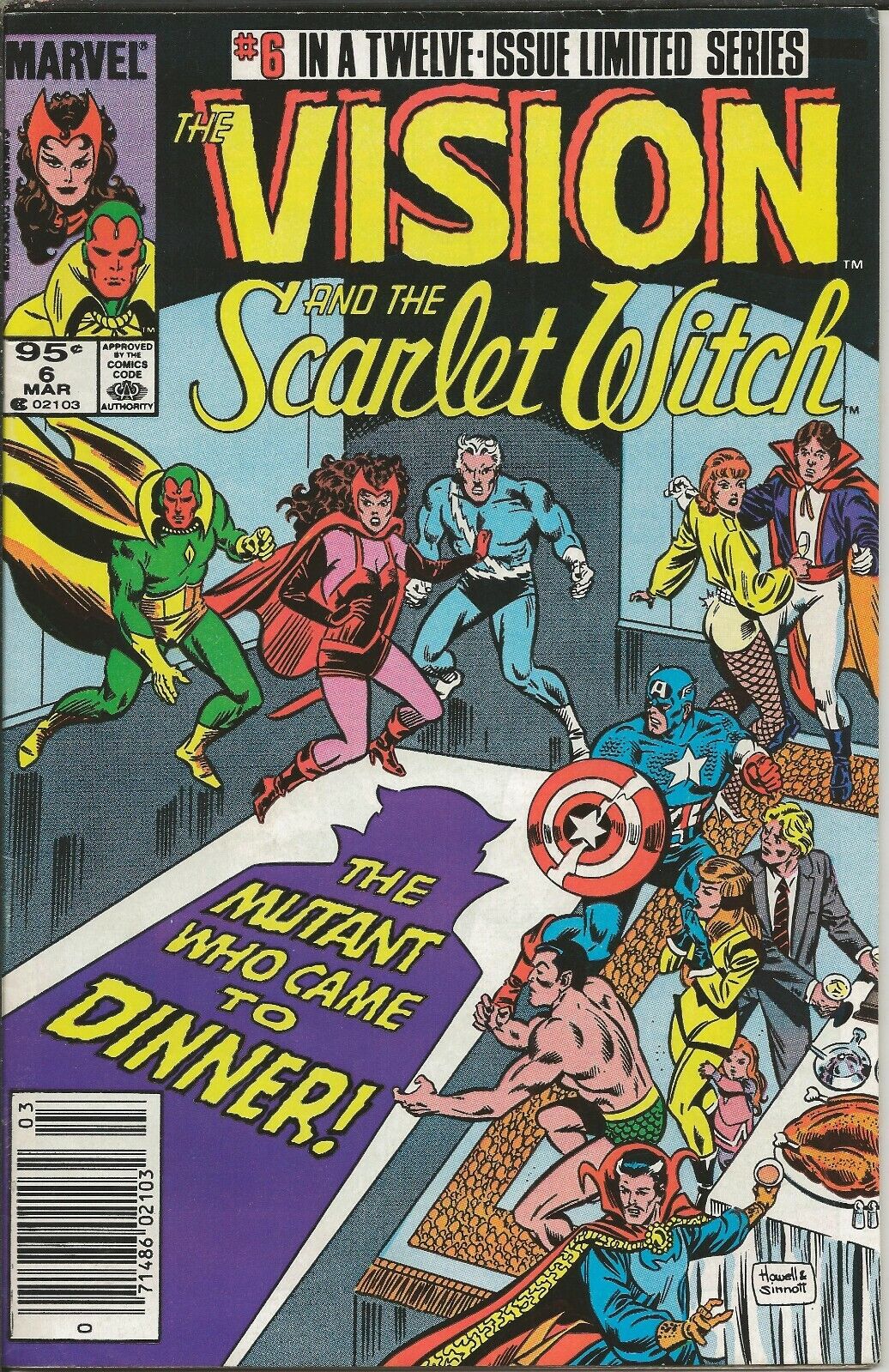 Vision and the Scarlet Witch #6 Vintage 1986 Marvel Comics Wandavision Canadian