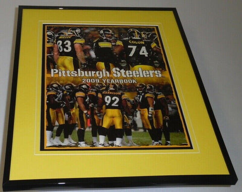 2009 Pittsburgh Steelers Framed 11x14 ORIGINAL 2009 Yearbook Cover Big Ben