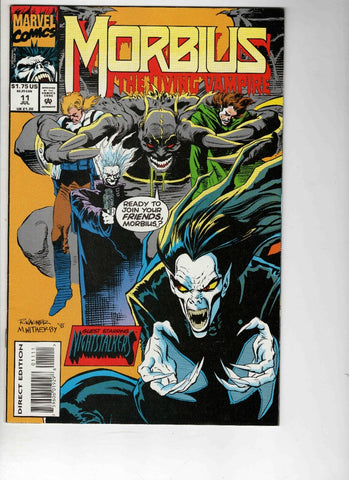 Morbius the Living Vampire #11 VINTAGE 1993 Marvel Comics