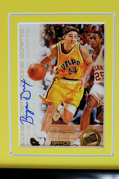 Bryce Drew Signed Framed 16x20 Rookie Card & Photo Set PRESS PASS Valparaiso