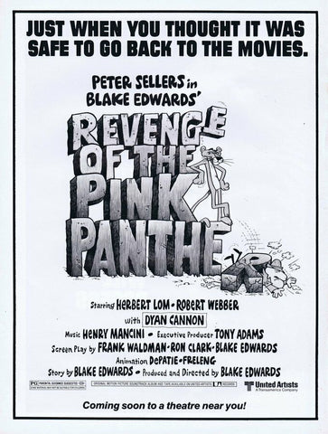 Revenge of Pink Panther 1978 ORIGINAL Vintage 9x12 Industry Ad Peter Seller