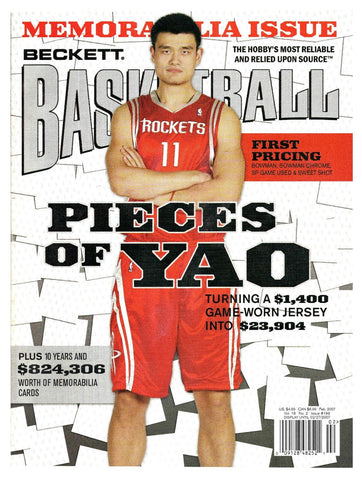 VINTAGE Feb 2007 Beckett Basketball Magazine Yao Ming